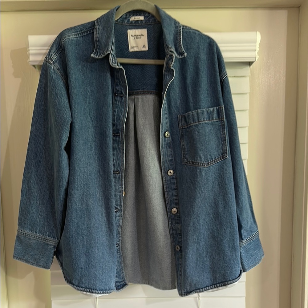 Abercrombie & Fitch Light Blue Denim Jacket